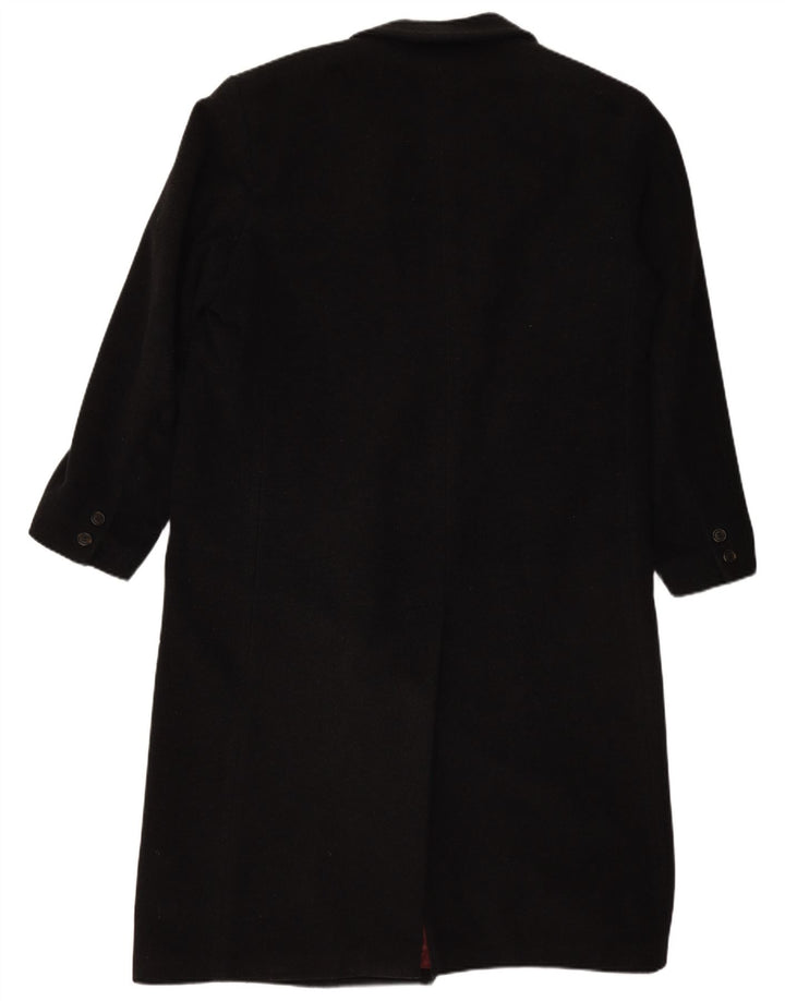 BUGATTI Herren Loose Fit Zweireihiger Mantel IT 48 Mittelschwarze Wolle