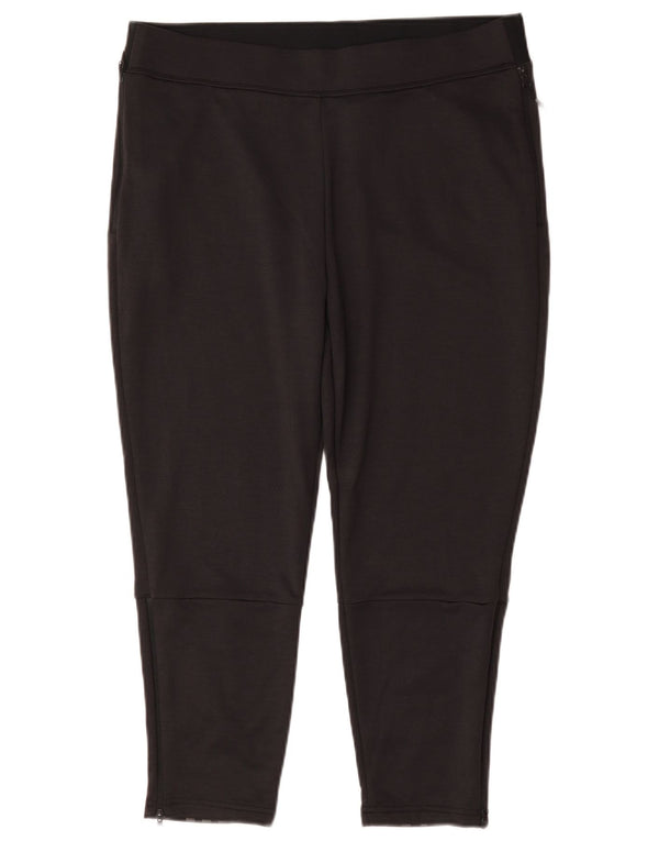 Adidas Damen Trainingshose UK 16/18 Large Schwarz Polyester