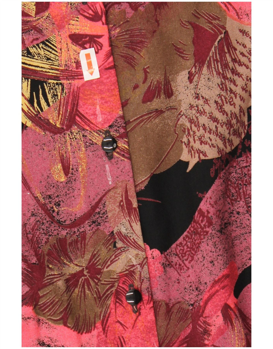 Vintage Damen 2-teiliges Rockset UK 12 Medium W27 Burgund Floral Retro