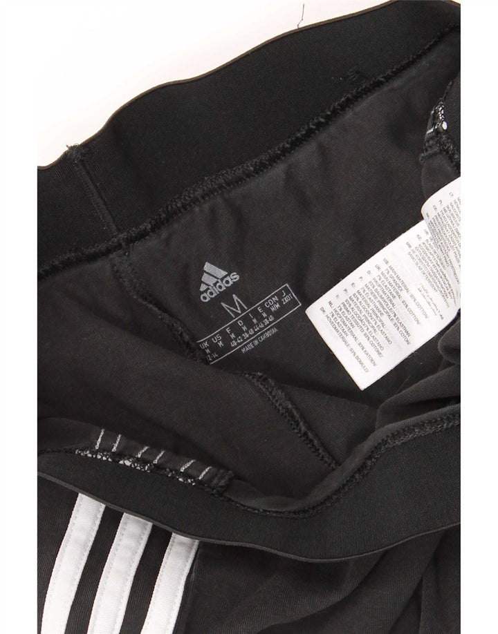 Adidas Damen Leggings UK 12/14 Mittelschwarze Baumwolle