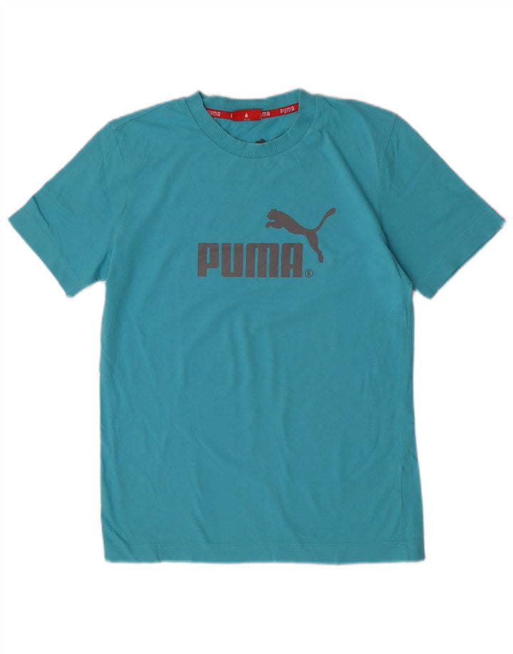 Puma Herren Grafik T-Shirt Top XS Blau