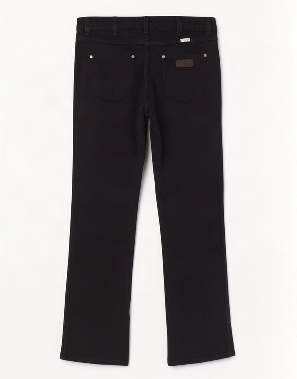 Wrangler Damen Iris Straight Jeans W30 L30 Schwarze Baumwolle