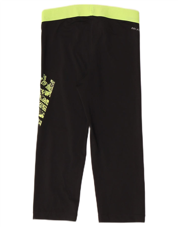 Nike Damen Capri-Leggings mit Grafik, UK 12, Mittelschwarz, Farbblock