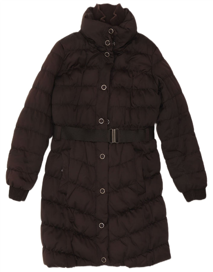 Esprit Damen Wattierter Mantel UK 14 Large Braun Polyester