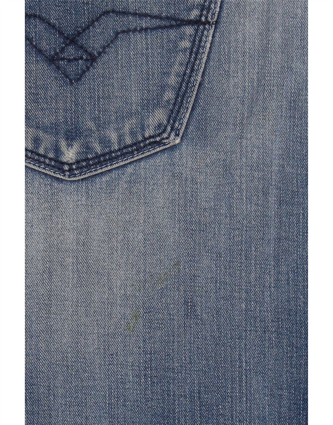 Replay Herren Bootcut Jeans W33 L36 Blaue Baumwolle