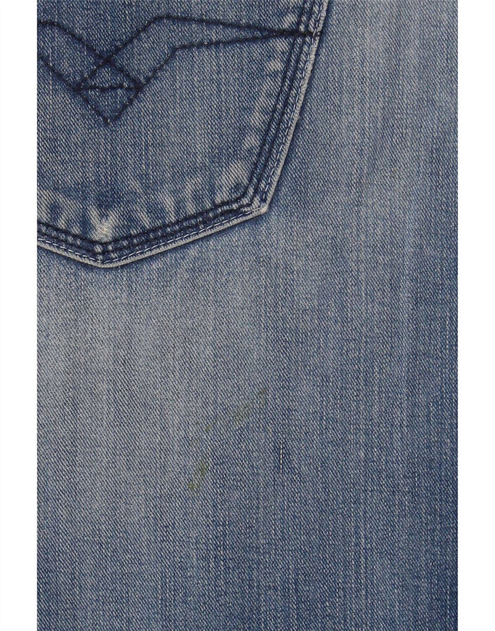 Replay Herren Bootcut Jeans W33 L36 Blaue Baumwolle