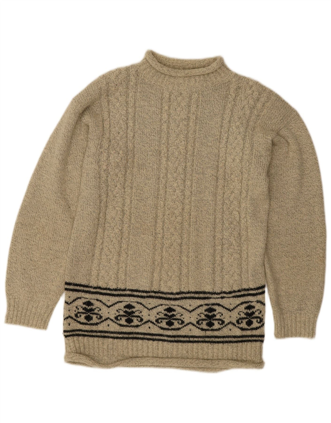 Charlotte Halton Rollkragenpullover für Damen, UK 12, Mittelbeige