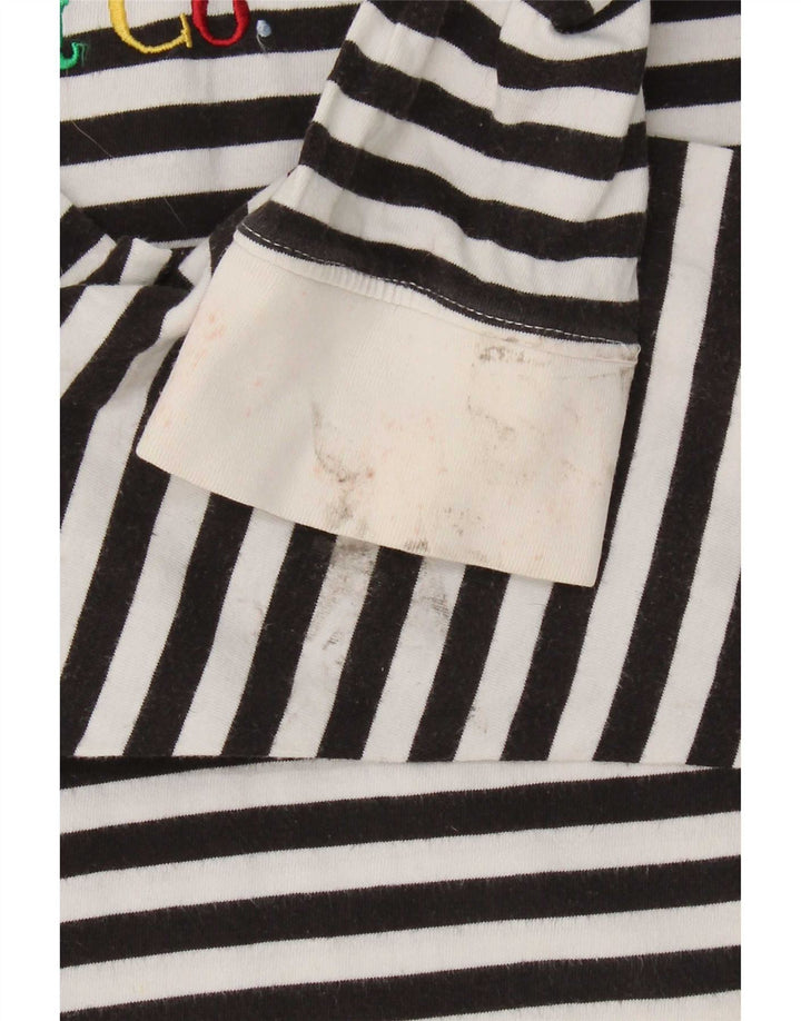 Levi's Damen-Oberteil mit Grafik, übergroß, langärmlig, Gr. 10, Größe S, Schwarz, gestreift