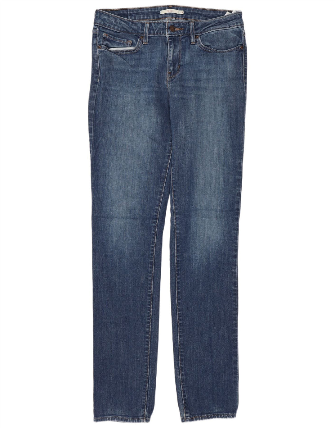 LEVI'S Damen 712 Slim Jeans W29 L34 Blaue Baumwolle