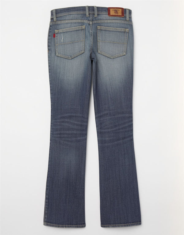Vintage Damen Bootcut Jeans W27 L31 Blau