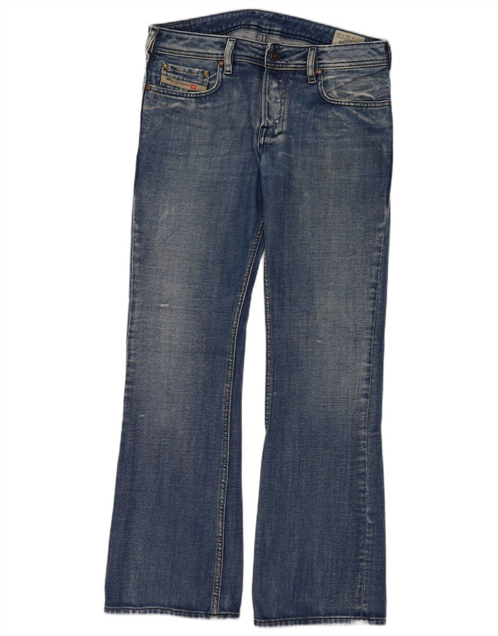Diesel Herren Zathan Bootcut Jeans W31 L32 Blaue Baumwolle