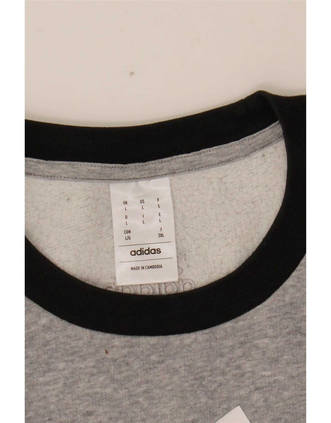 Adidas Herren Grafik-Sweatshirt-Pullover, groß, Grau, Farbblock