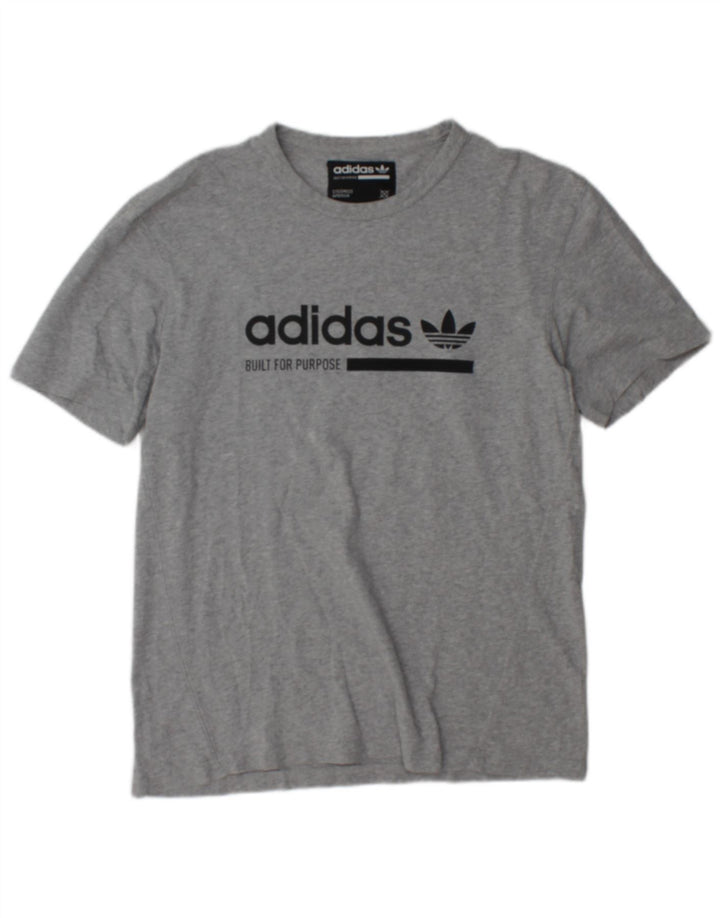 Adidas Herren Grafik T-Shirt Top Small Grau