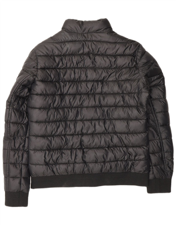 JACK WILLS Wattierte Damenjacke UK 12 Mittelschwarzes Polyester