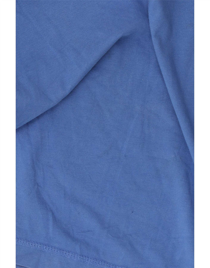 Puma Herren Grafik-T-Shirt-Oberteil aus mittelblauer Baumwolle