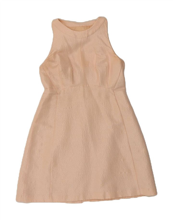 COAST Womens A-Line Dress UK 14 Medium Pink Cotton Vintage Coast and Second-Hand Coast from Messina Hembry 