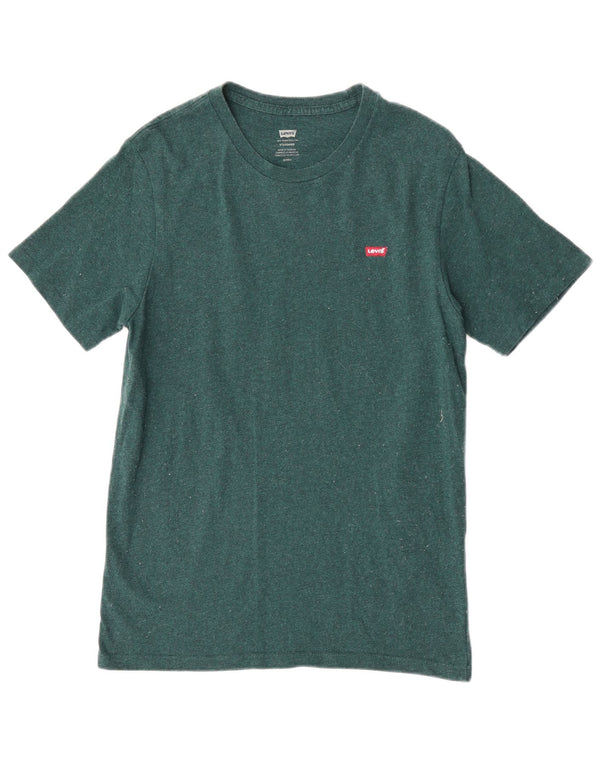 Levi's Herren Standard T-Shirt Top Small Grün Baumwolle