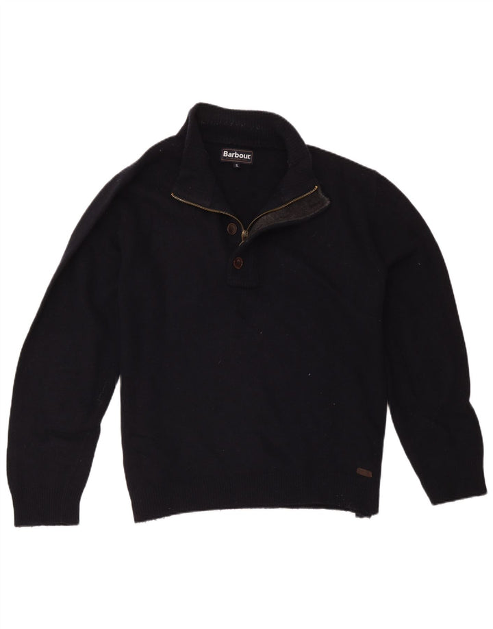 Barbour Herren-Pullover mit Reißverschluss, XL, Marineblau