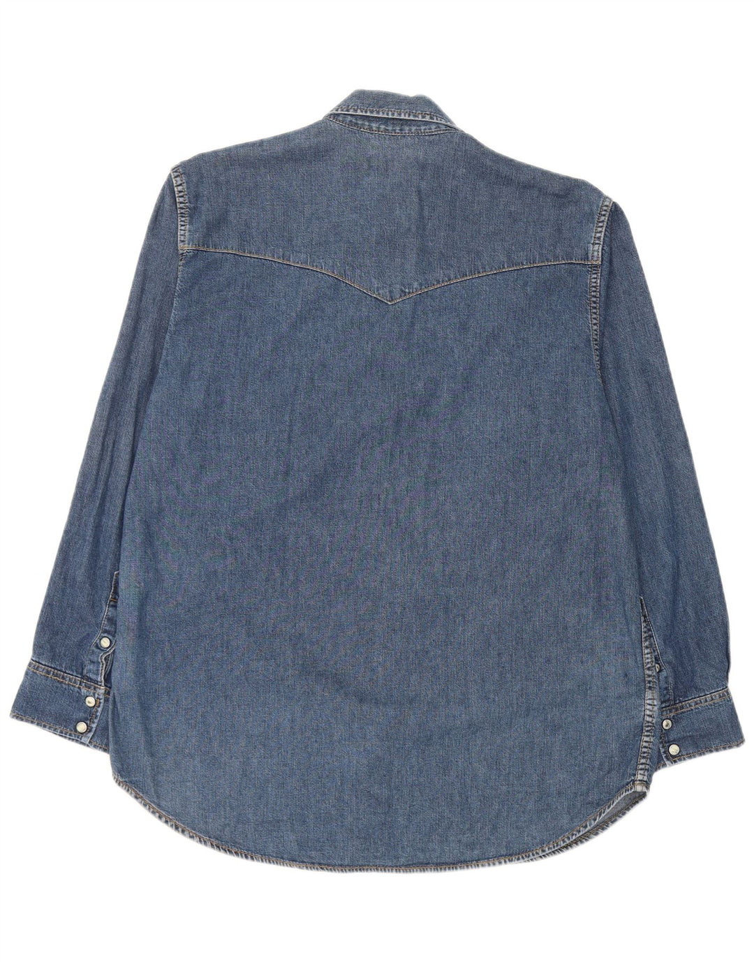 Lee Herren-Jeanshemd aus mittelblauer Baumwolle