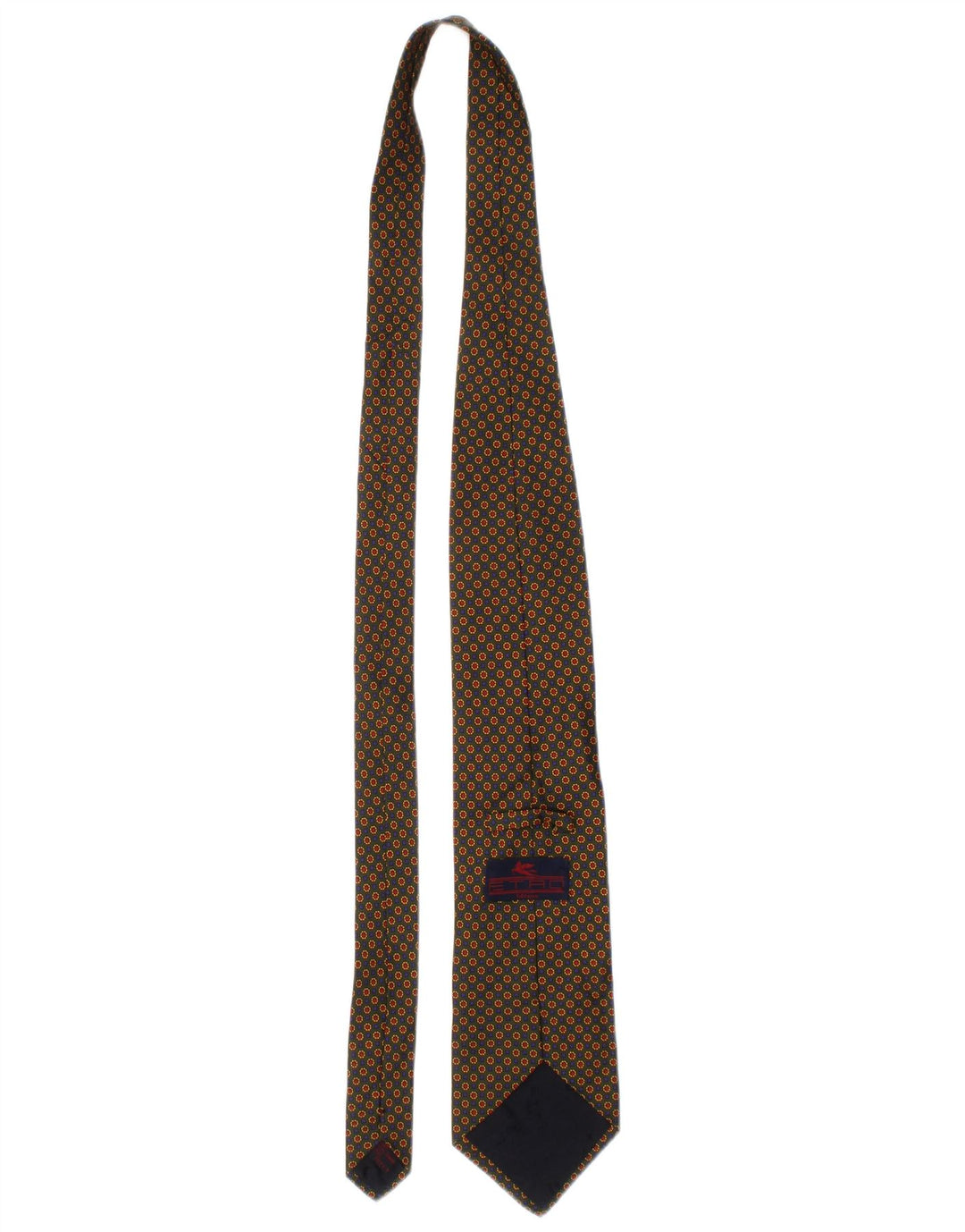Etro Herren-Krawatte, Einheitsgröße, Khaki, geometrisch, Seide, klassisch