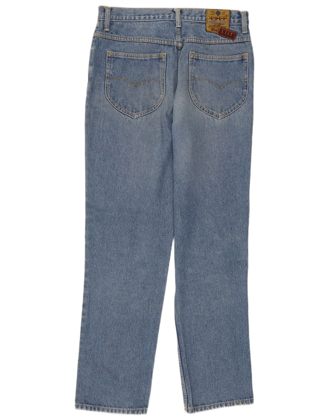 Vintage Damen Tapered Jeans W34 L32 Blaue Baumwolle