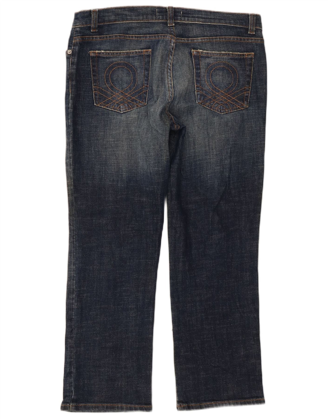 Benetton Damen Kurzjeans W32 L25 Blau