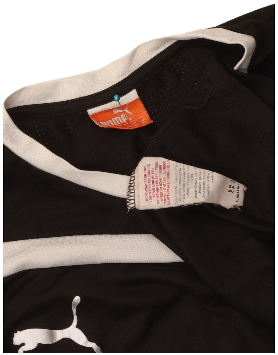 Puma Herren T-Shirt Top 2XL Schwarz Colourblock Polyester