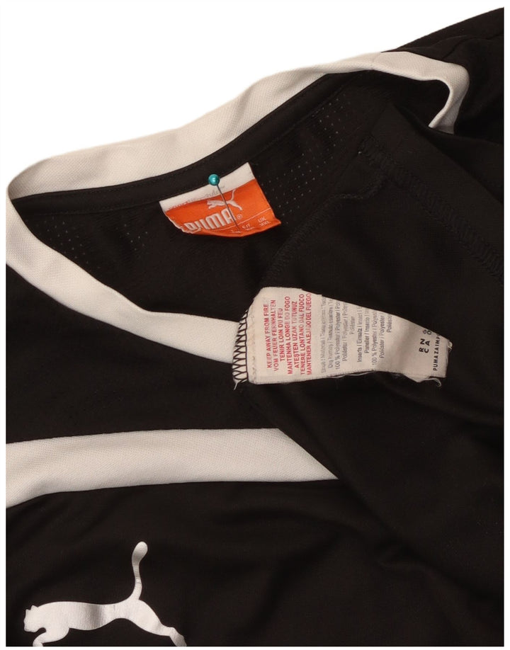 Puma Herren T-Shirt Top 2XL Schwarz Colourblock Polyester