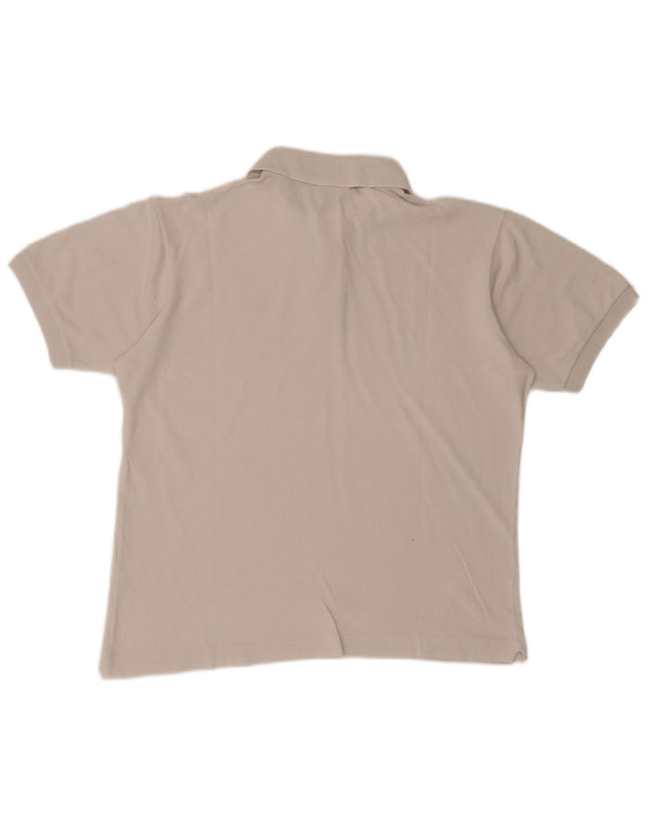 Lacoste Herren-Poloshirt, Größe 4, mittelweiße Baumwolle