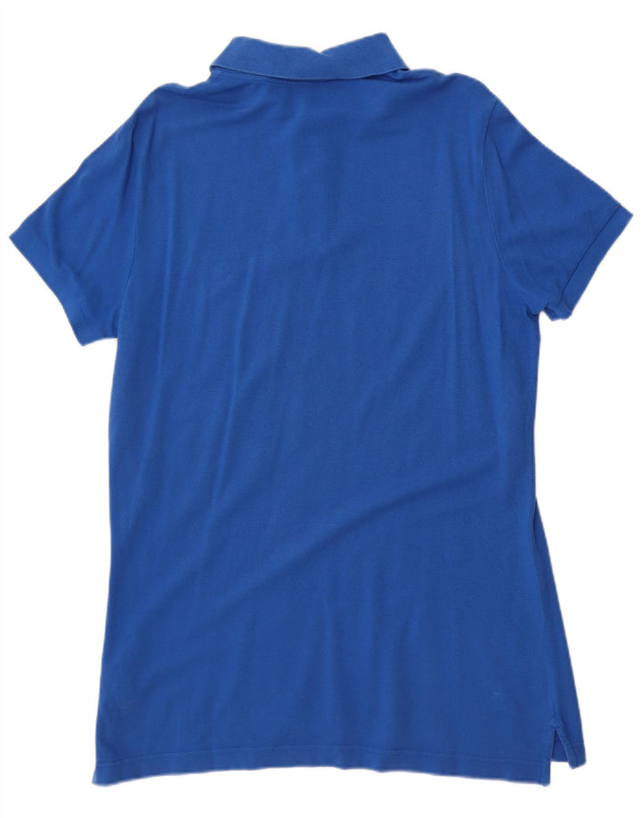 Benetton Herren Poloshirt XL Blau Baumwolle