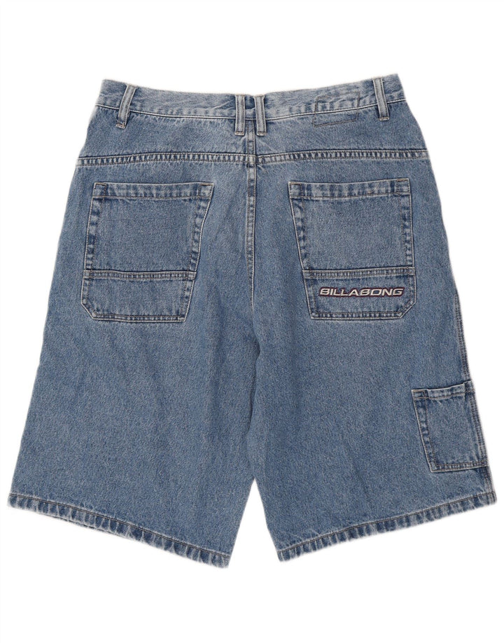 Billabong Herren Zathan Denim Shorts W34 Große blaue Baumwolle