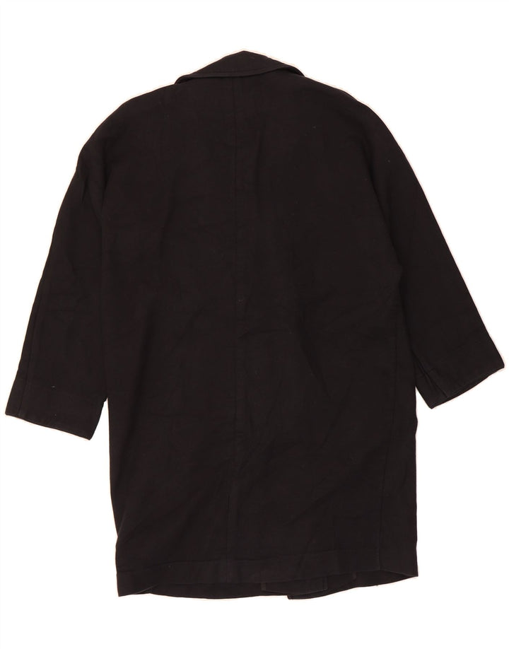 TOPSHOP Womens Oversized Overcoat UK 10 Small Black Vintage Topshop and Second-Hand Topshop from Messina Hembry 
