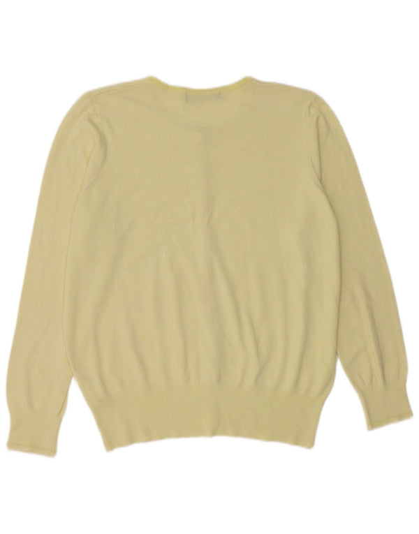 Marks & Spencer Damen-Cardigan-Pullover UK 16 Large Gelbe Viskose