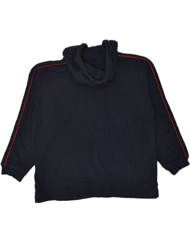 BEN SHERMAN Mens Graphic Hoodie Jumper Small Navy Blue Cotton | Vintage Ben Sherman | Thrift | Second-Hand Ben Sherman | Used Clothing | Messina Hembry 