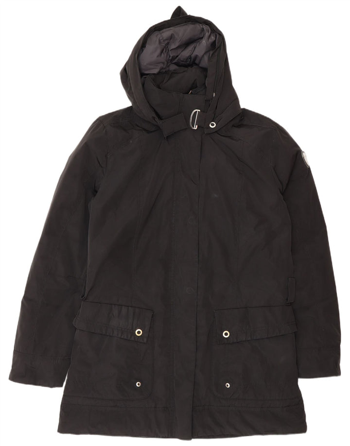 Cape Horn Herren-Windbreaker-Mantel mit Kapuze, Größe 48, mittelschwarzes Polyester