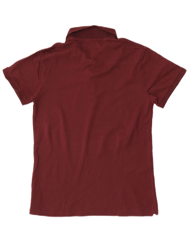 French Connection Herren-Poloshirt aus mittlerer kastanienbrauner Baumwolle