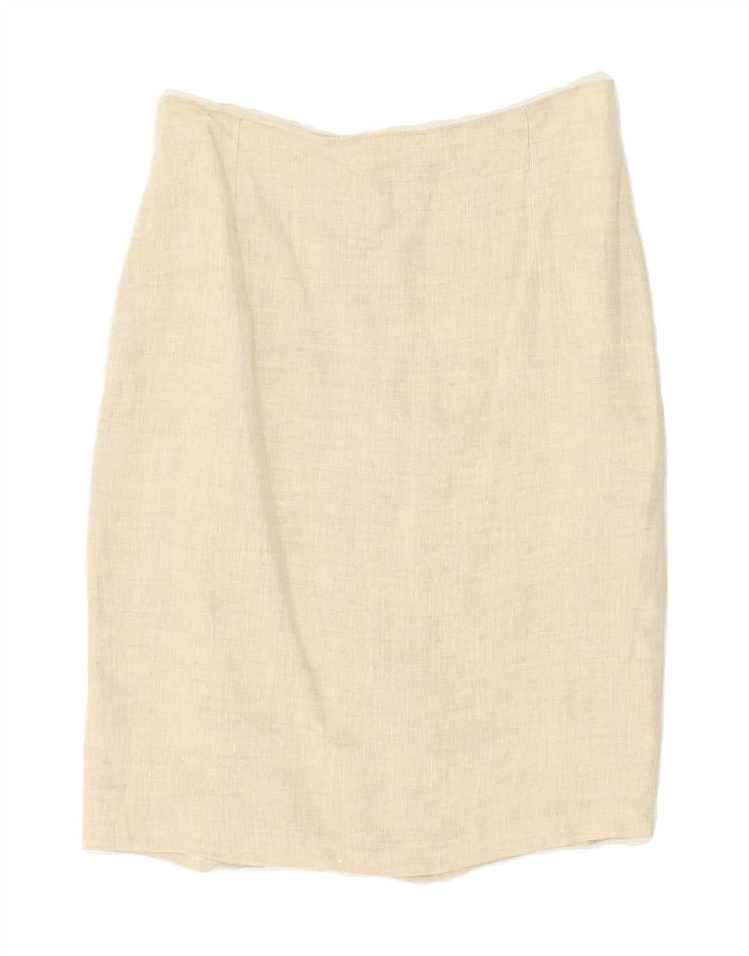 VINTAGE Womens Straight Skirt IT 44 Medium W28  Beige Acetate Vintage Vintage and Second-Hand Vintage from Messina Hembry 