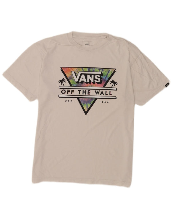 Vans Herren-T-Shirt mit klassischer Passform und Grafik, mittelweiße Baumwolle