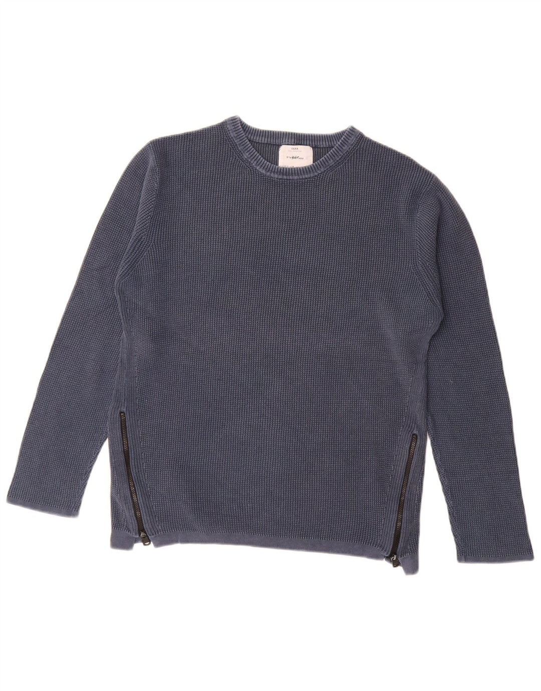 Zara Jungen-Pullover mit Rundhalsausschnitt, 13–14 Jahre, Marineblau