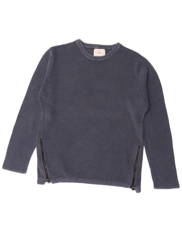 Zara Jungen-Pullover mit Rundhalsausschnitt, 13–14 Jahre, Marineblau