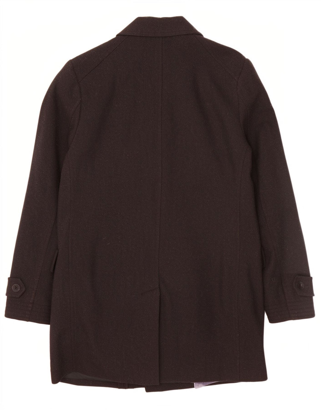Ted Baker Herrenmantel, Größe 3, mittelgroß, schwarze Wolle, klassisch