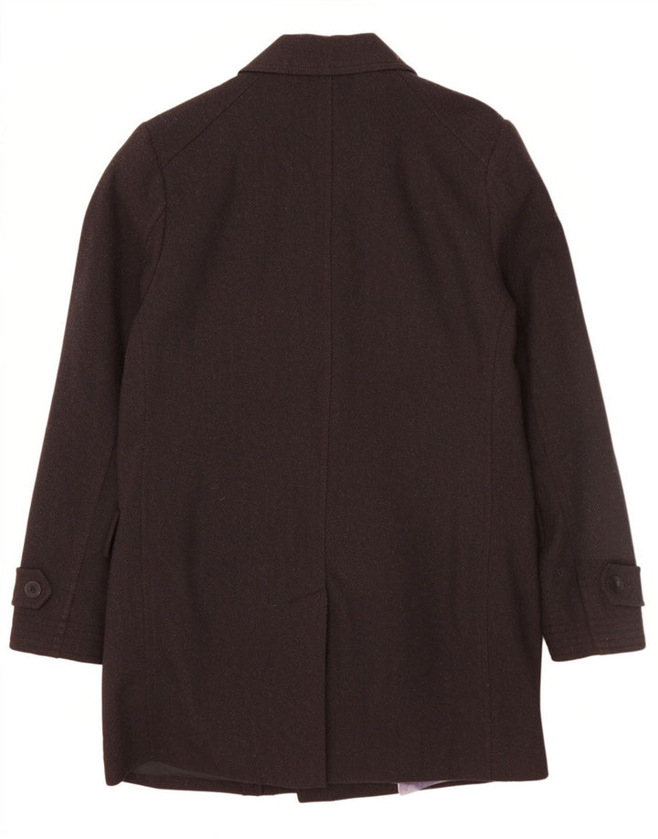 Ted Baker Herrenmantel, Größe 3, mittelgroß, schwarze Wolle, klassisch