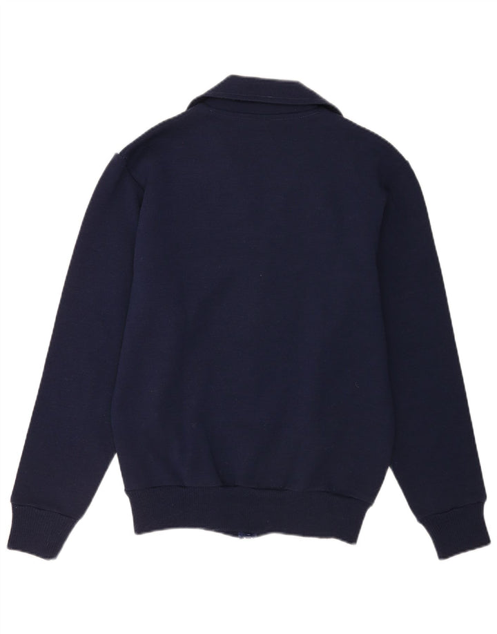 Vintage Herren-Trainingsanzug-Top-Jacke IT 48 Medium Navy Blue Colourblock