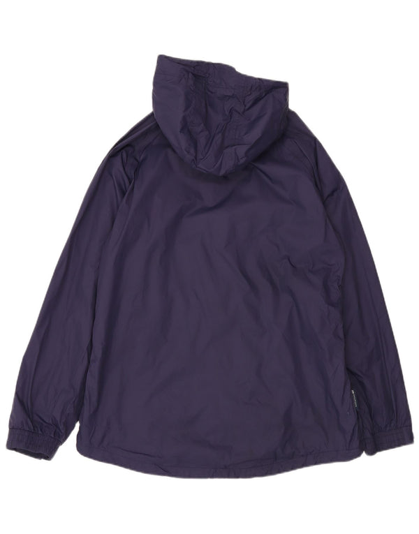 Mountain Warehouse Damen-Regenjacke mit Kapuze, UK 16, Größe L, marineblaues Nylon