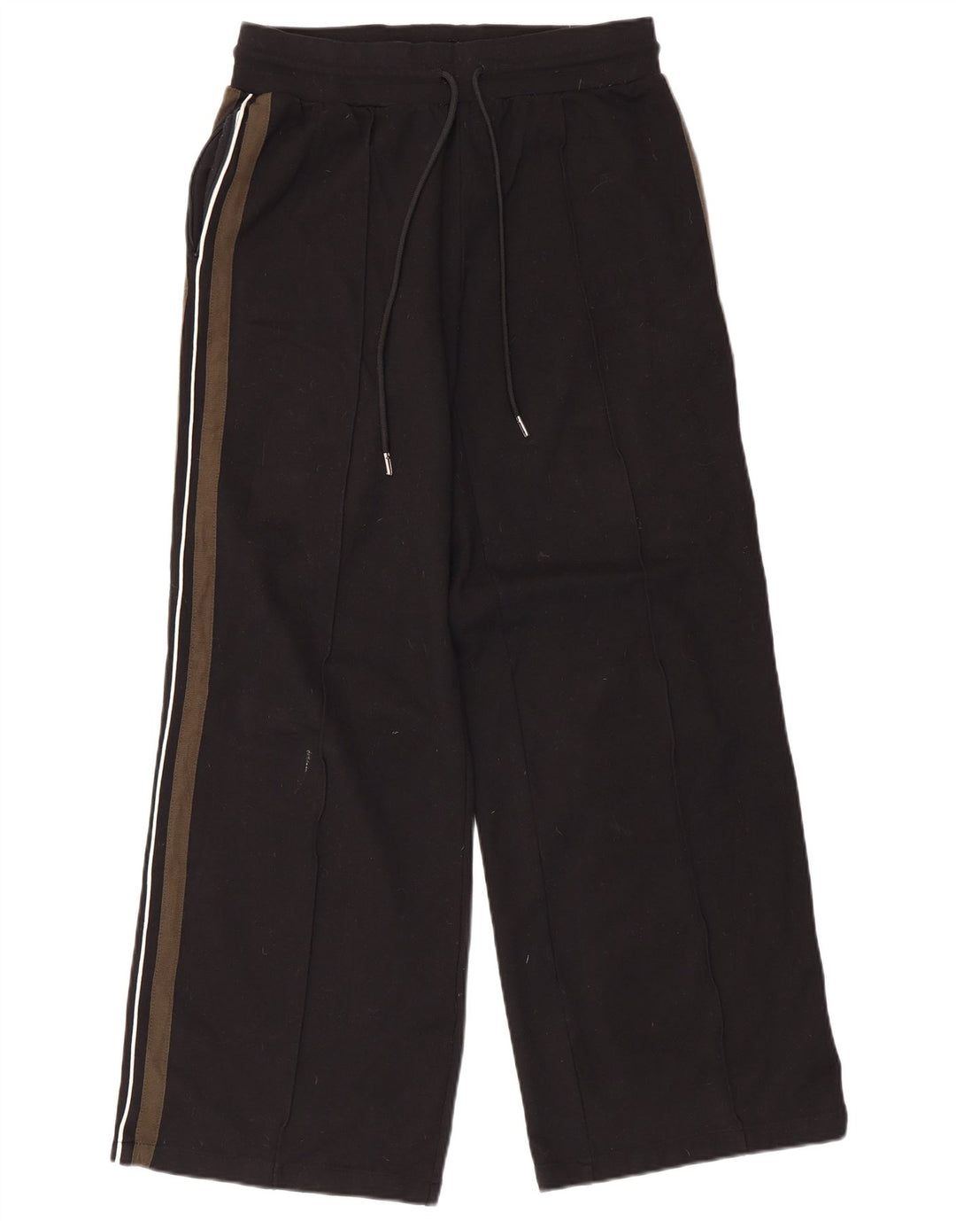 Marks & Spencer Damen-Trainingshose, Gr. 44, groß, schwarz gestreift, Viskose