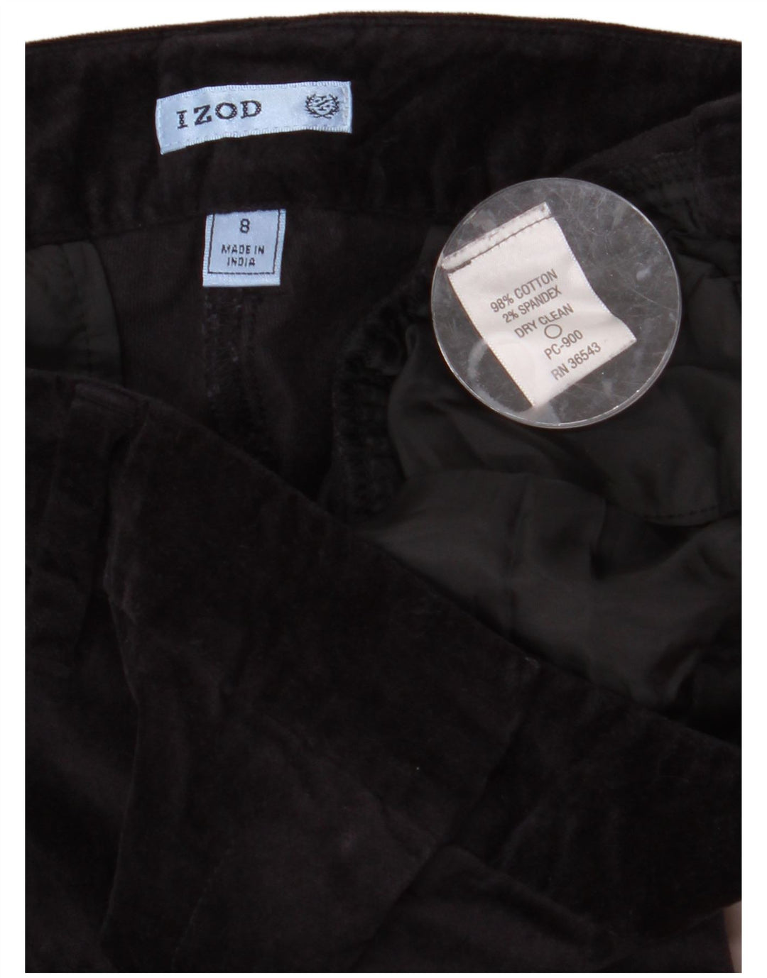 IZOD Damen Bootcut Velvet Chino Hose US 8 Medium W32 L31 Marineblau