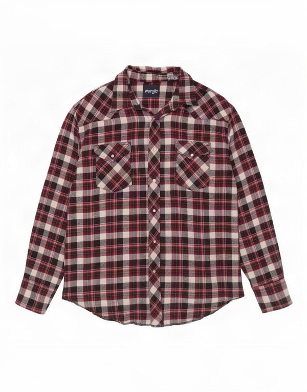 Wrangler Herren Flanellhemd 2XL Rot kariert