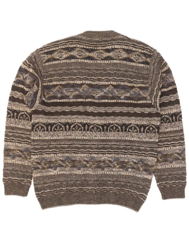 Marcazzani Herren-Cardigan-Pullover IT 50 Mittelgrau Retro