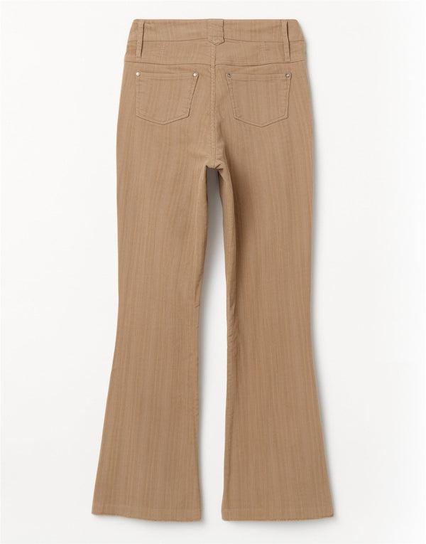 Miss Posh Damen Cordhose mit niedriger Taille, UK 12, M, W32, L32, Beige