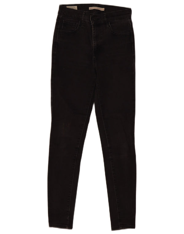 Levi's Damen 720 High Rise Super Skinny Jeans W25 L26 Graue Baumwolle